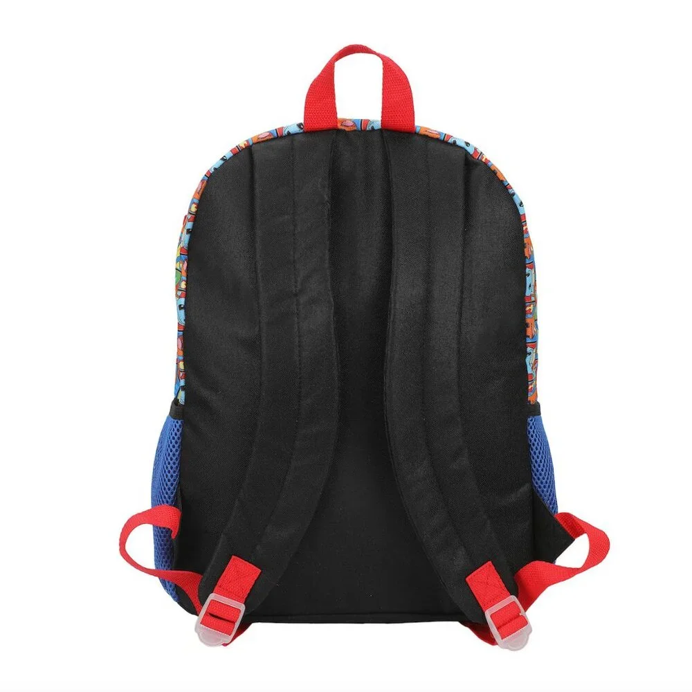 Pokemon Characters and Poke Balls 5-Piece Backpack Set